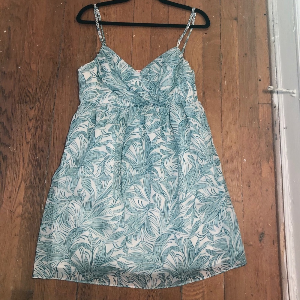 GUESS White/Green Dress